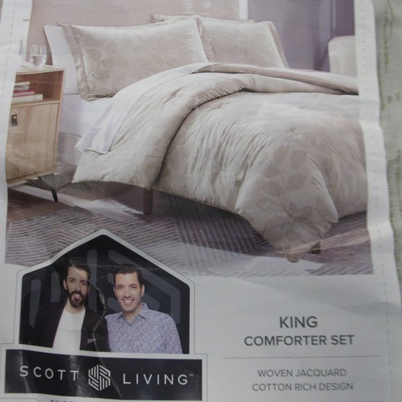 Scott Living Bedding Copy Scott Living 3piece Cotton Jacquard